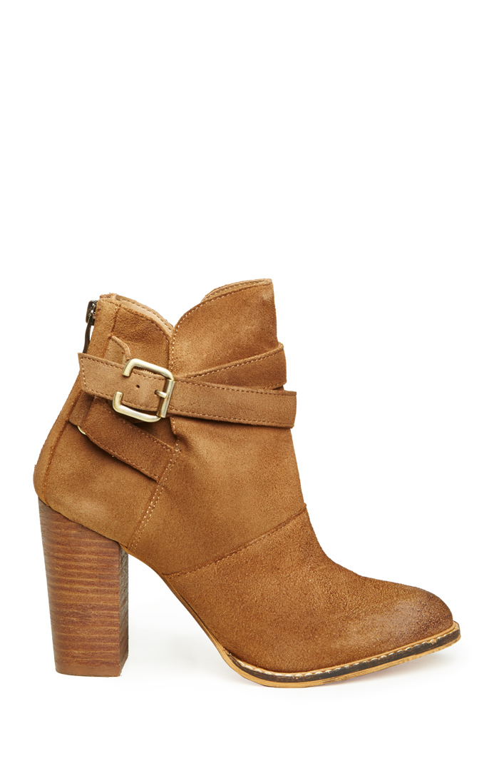 Chinese Laundry Zip It Booties in Brown | DAILYLOOK