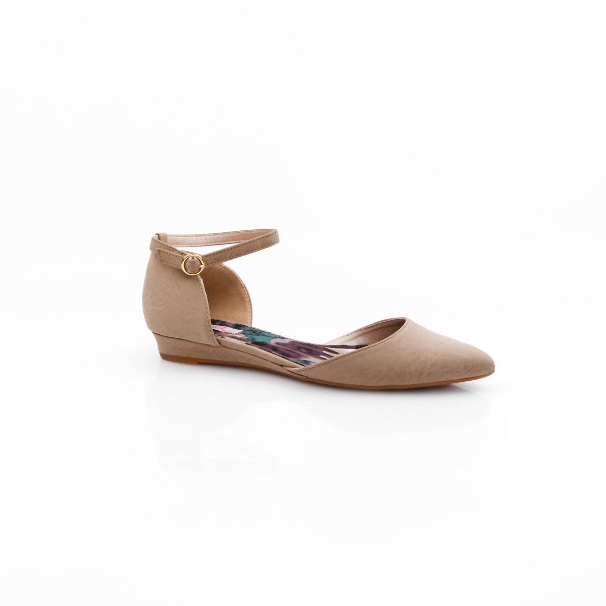 Ankle Strap Shank Sandals in Taupe | DAILYLOOK