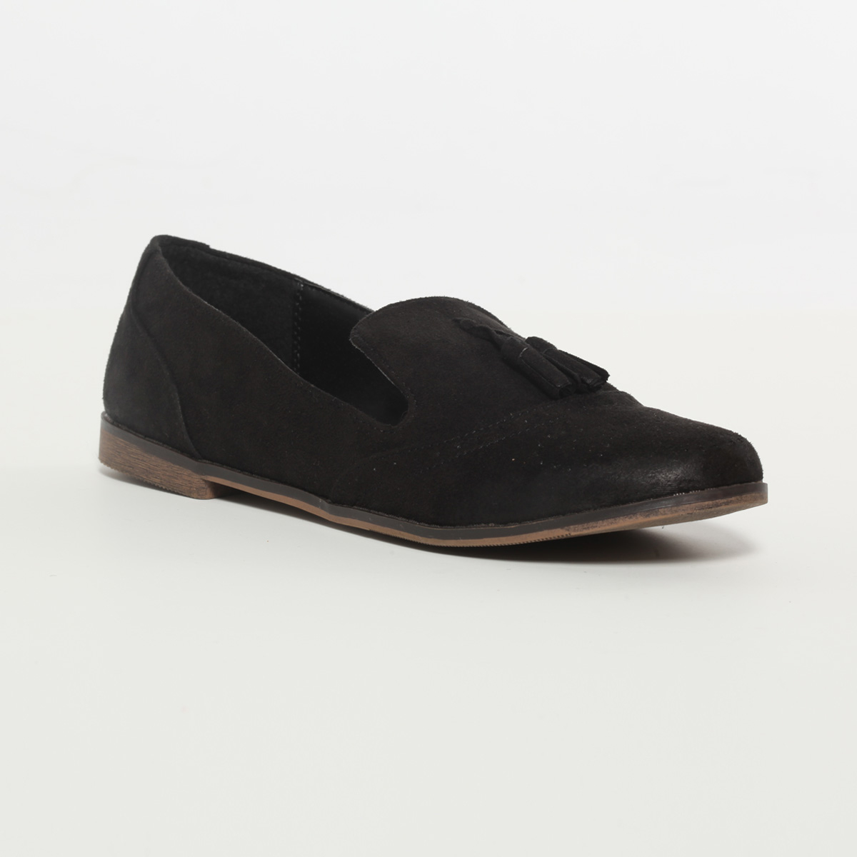 Quinly Suede Tasseled Loafers by Qupid