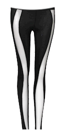 Metallic & Mesh Leggings