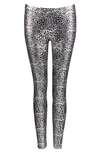 Metallic Animal Print Leggings