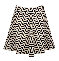 Zig-Zag Mini Skirt