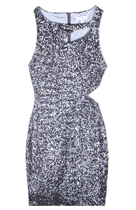 Sultry Sequin Cut Out Dress
