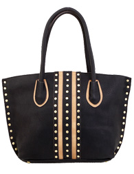 Mid Stripe Studded Purse