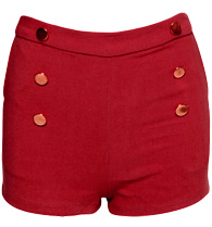 High Waist Sailor Shorts