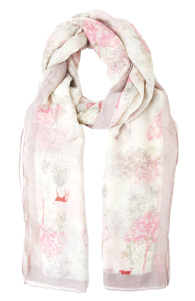 Faint Forest Print Scarf