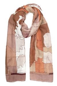 Geographic Scarf