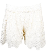 Scalloped Lace Shorts