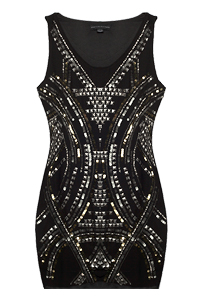 Glitzy Beaded Flapper Dress