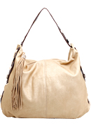 Studded Fringe Hobo Bag