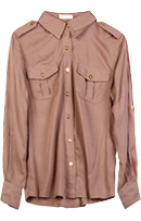 Classic Gold Button Down Top