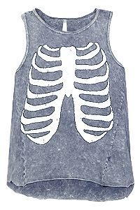 Rib Cage Printed Tank