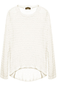 Open Knit High Low Sweater