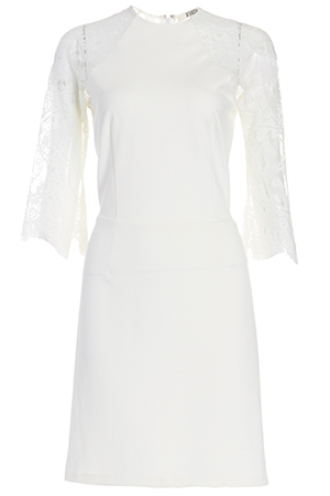 BB Dakota Lace Princeton Dress in White | DAILYLOOK
