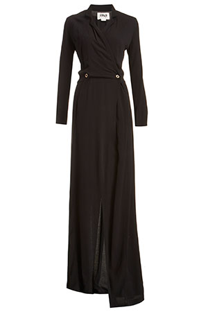 Stone Cold Fox Boston Jacquard Gown in Black | DAILYLOOK