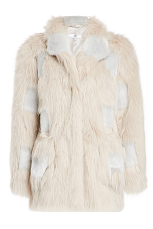 True Decadence Faux Fur Coat in Beige | DAILYLOOK