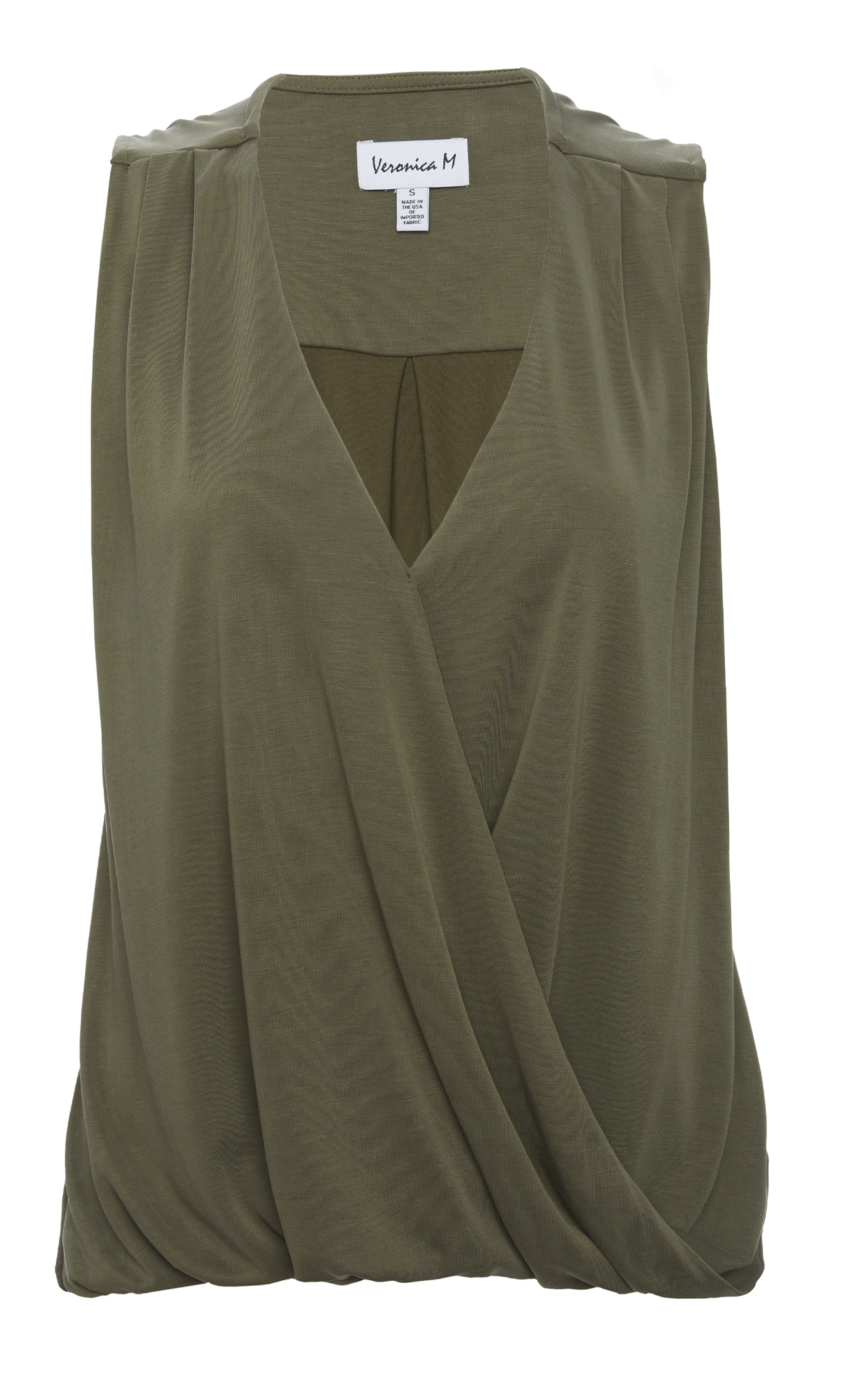 Veronica M Sleeveless Cupro Surplice Top