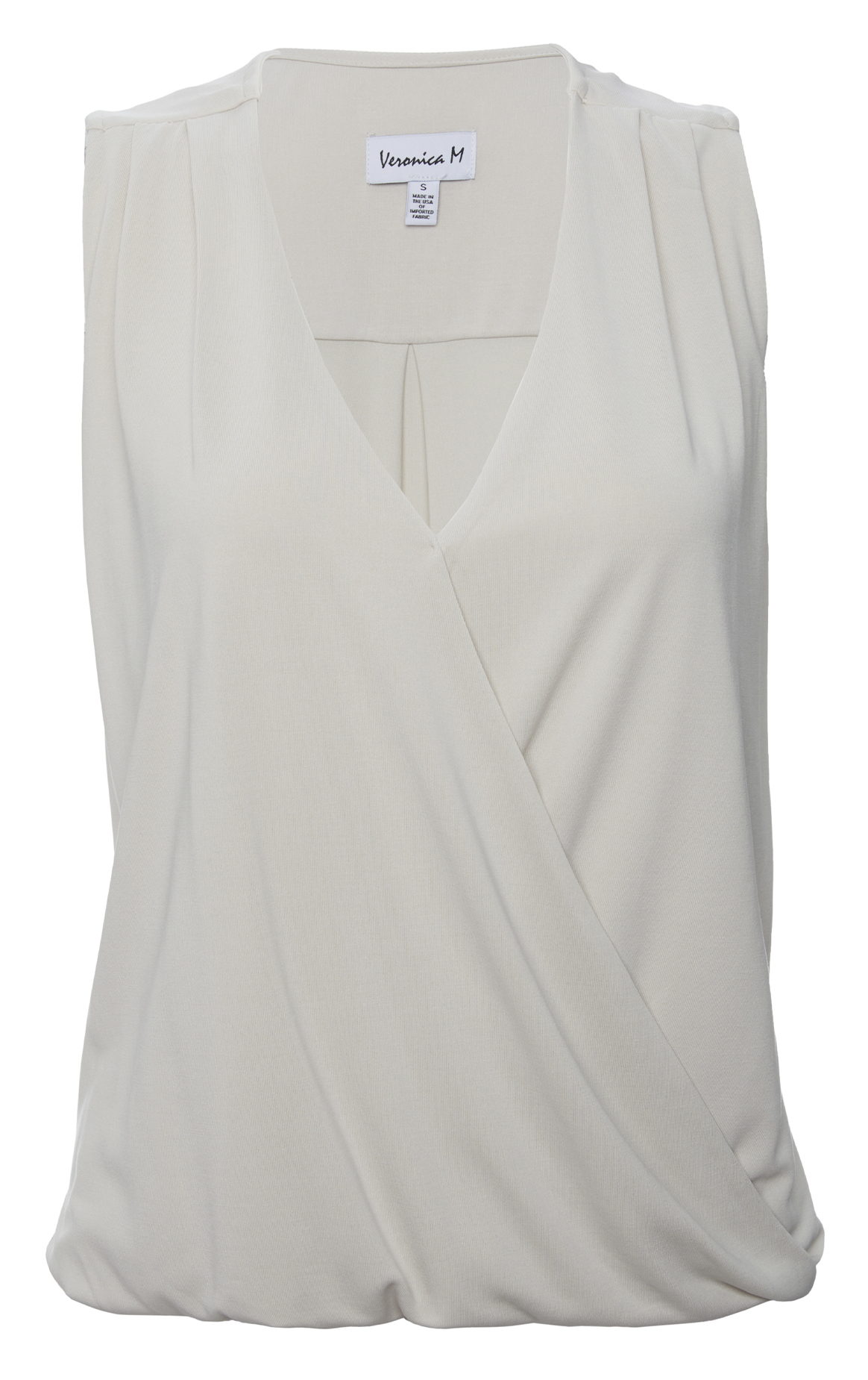 Veronica M Sleeveless Cupro Surplice Top