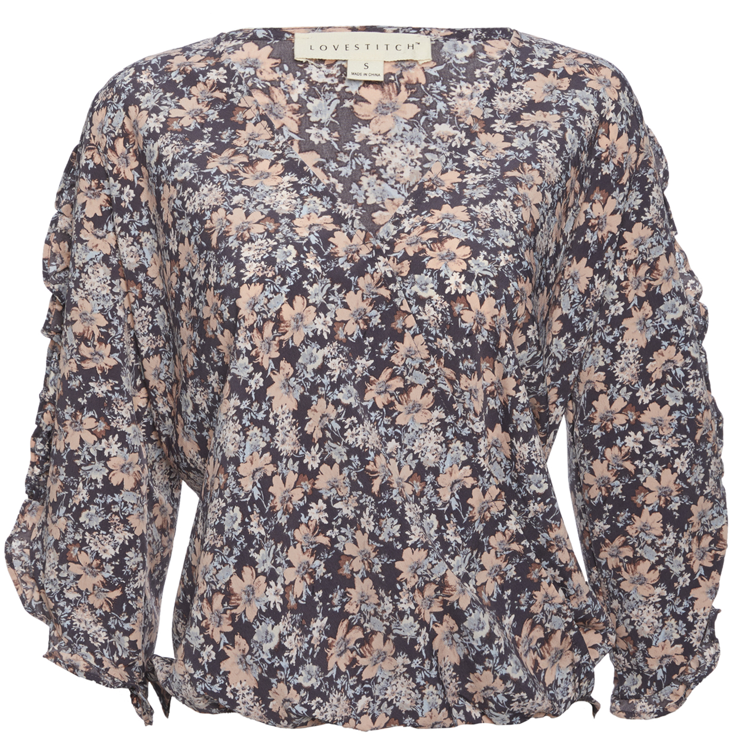 Floral Surplice Top