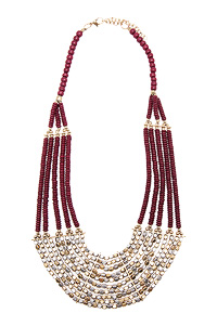 Tribal Beaded Statement Necklace