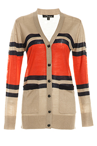 Color Block Striped Cardigan