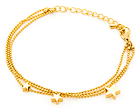 Three Chain Star Bracelet