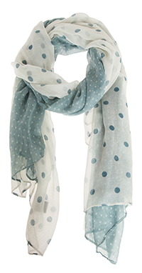 Polka Dot Stripe Scarf