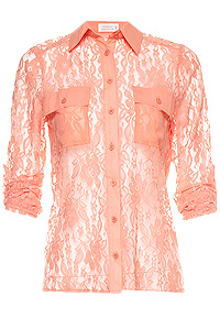 Lace Button Up Blouse