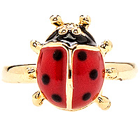 Ladybug Midi Ring