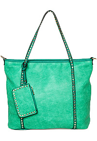 Studded Strap Tote