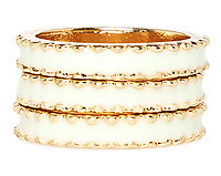Scalloped Edge Ring Set