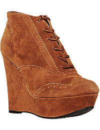 Spectator Wedge Booties