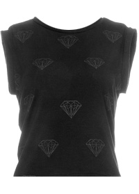 Black Diamond Cropped Tank