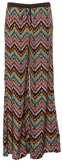 Aztec Zigzag Pants in Floral Multi | DAILYLOOK