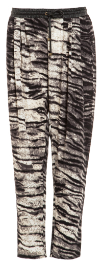 Zebra Track Pants in Black | DAILYLOOK