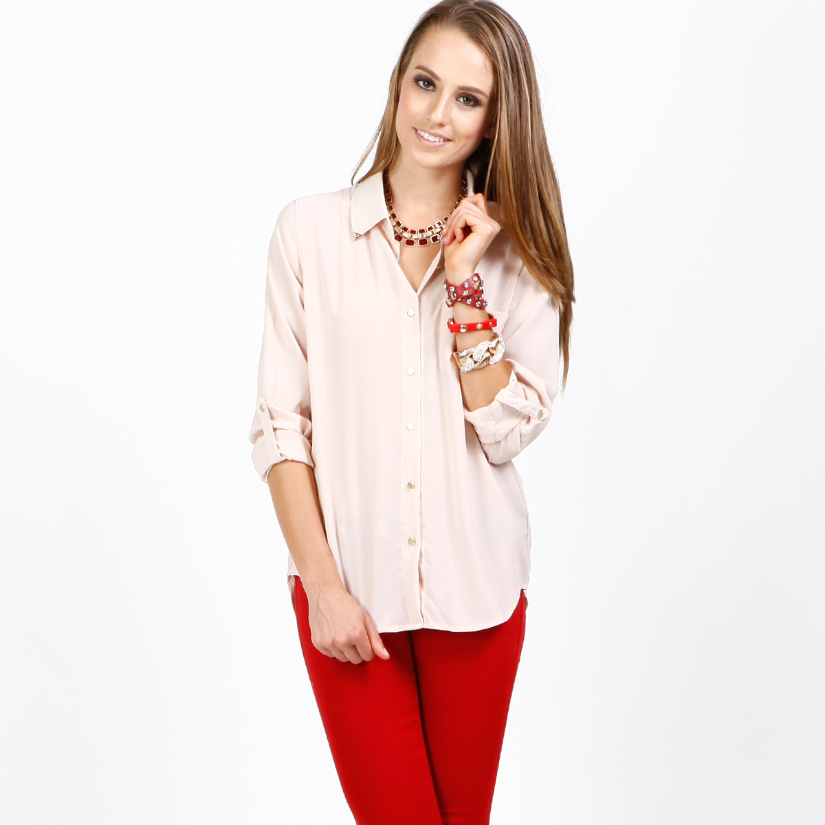 spell anne blouse peach