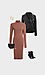 Long Sleeve Turtleneck Midi Dress Thumb 3