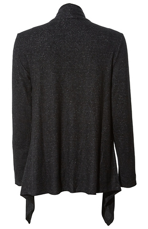 Amie Waterfall Cardigan in Black S - M