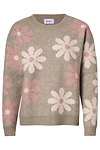 Daisy Print Crewneck Sweater