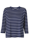 3/4 Sleeve Striped Top