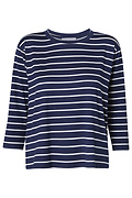 3/4 Sleeve Striped Top