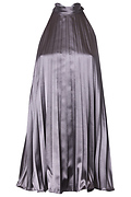 Pleated Halterneck Mini Dress