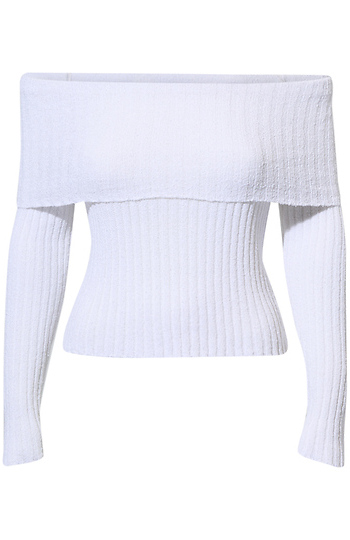 Off Shoulder Knit Top Slide 1