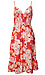 Twist Front Floral Midi Dress Thumb 2