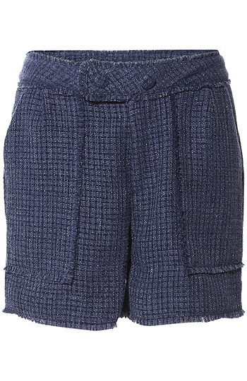 Democracy Tweed Fray Hem Shorts Slide 1