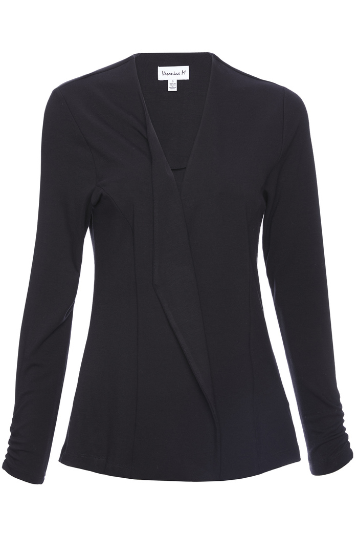 Veronica M Soft Ponti Blazer in Black XS - S | DAILYLOOK