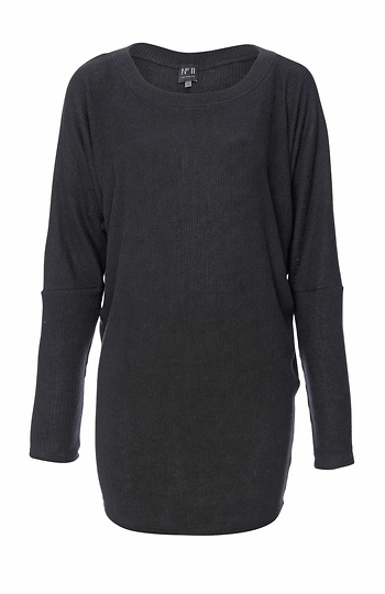 Roberta Brushed Ribbed Long Sleeve Tunic Slide 1