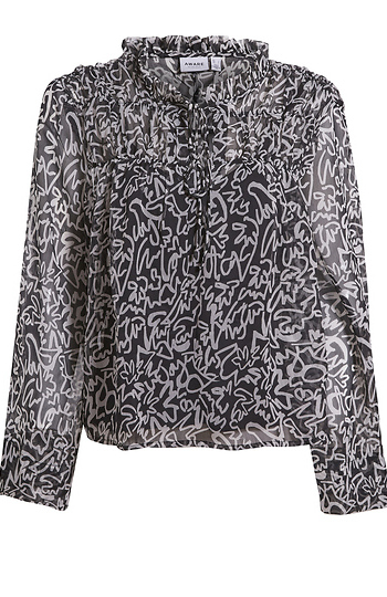 Long Sleeve Printed Top Slide 1