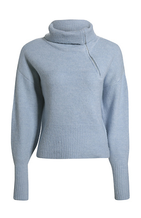 High Neck Half Zip Knit