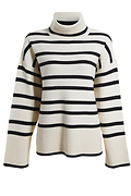 Stripe Turtleneck Sweater